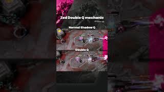 Zed double Q mechanic explained #shorts
