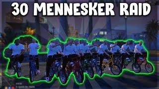 30 MENNESKER RAIDER UNWHITELISTET SERVERE | FiveM Dansk |