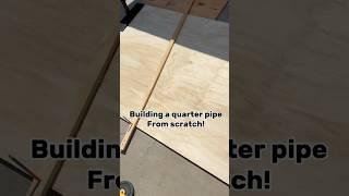 Building a quarter pipe for a client #sk8 #skateboarding #skateboard #skate #diy #build