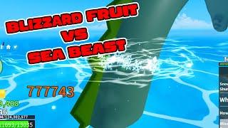 Blizzard Fruit VS Sea Beast Blox fruits