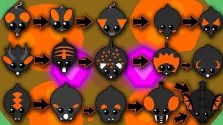 MOPE.IO ALL THE ANIMALS IN THE LAVA BIOME! TILL BLACK DRAGON! (Mope.io)