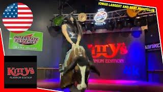 FREE FALLING! LADY BULL RIDING  @MissKittys