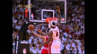 LeBron James Skies to Deny Derrick Rose