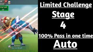 Lords mobile Grim Wolf limited challenge stage 4 auto|Limited Challenge Bloodlust stage 4 auto