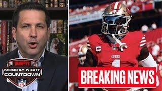 Monday Night Countdown| Adam Schefter BREAKING: 49ers' Deebo Samuel hospitalized with fluid in lungs