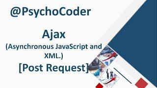 How to send data to server using ajax || how to make a post request on ajax.