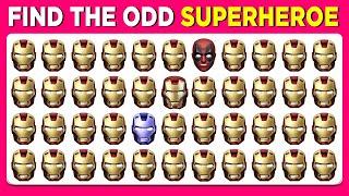 Find the odd Emoji Out - Superheroes Edition ‍️ | Marvel & DC Quiz