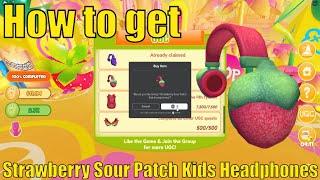 How to get Strawberry Sour Patch Kids Headphones in Sour Patch Kids Mischief Tycoon