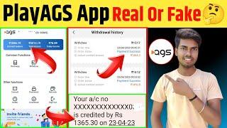 PlayAGS APP Real or Fake | Refer and Earn App | Earning App | Free Loot 