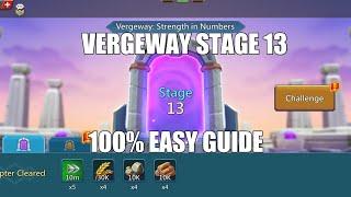 Lords mobile Vergeway Stage 13|Vergeway Strength In Numbers Stage 13 Easiest Guide