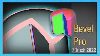 ZBrush 2022 - Bevel Pro! Bevel ANYthing with a polygroup border - high res, boolean, dynamesh, etc!