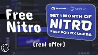 Get Your Free Discord Nitro From OPERA GX Now!!