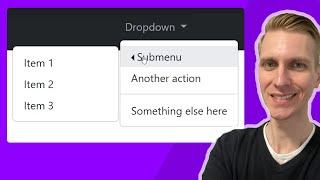 Bootstrap 5 Multi Level Dropdown Submenu