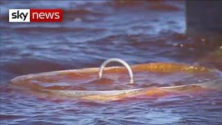 Diesel fuel spills into a Russian Arctic lake