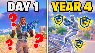 4 Year Competitive Fortnite Progression (Noob to Pro)