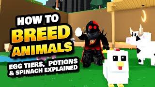 How to Breed - Egg Tiers, Spinach & Potion Explained in Roblox Islands