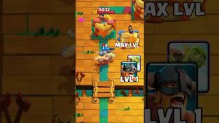 LVL 1 greatest cards vs MAX LVL princess tower  #clashroyale #cr #shorts