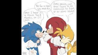 Knuckles protects his family (Sonic The Hedgehog 3 comic dub?)