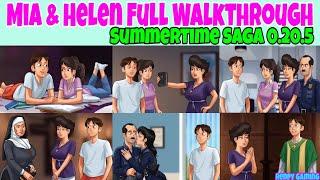 Mia and Helen Full Walkthrough Summertime Saga 0.20.5 || Mia and Helen Storyline