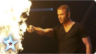 James More's firey magic act! | Semi-Final 4 | Britain's Got Talent 2013