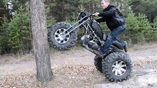 Полноприводный трицикл Васюган 3х3 берег Оби 2wd motorcycle