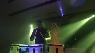 Prince Abraham (percussionst ) liquid drums (Waterdrums) performance