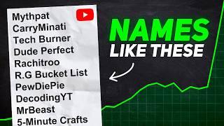 How to Pick BEST Name for YouTube Channel - (6 WAYS) 