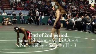 NYSPHSAA 132lb semifinal Nick Kelley vs. Jamel Hudson