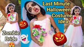 last minute halloween costume ideas  / last minute halloween makeup / zombie bride makeup