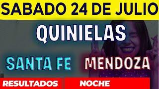 Resultados Quinielas Nocturna de Santa Fe y Mendoza, Sábado 24 de Julio