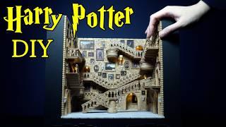 I Made Harry Potter Moving Staircases of Hogwarts diorama!!