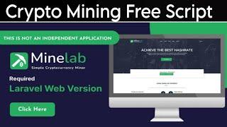 Create Complete Crypto Mining Website with Mine Lab php script | Codecanyon Script