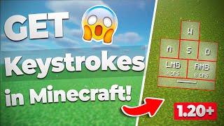  How to GET KEYSTROKES in Minecraft 1.20+ & 1.20.2  [Install/Download] TLauncher too.