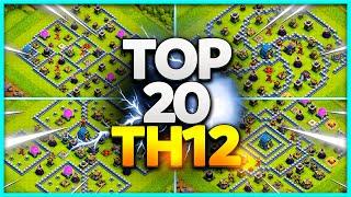 INSANE BEST TH12 BASE LINK WAR/TROPHY Layouts (Top20) Clash of Clans - Town Hall 12 War Base