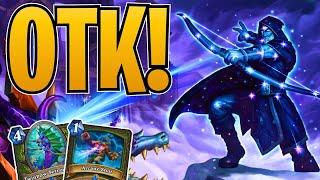 New Arcane Hunter INSANE 45 Damage OTK | Hearthstone Titans