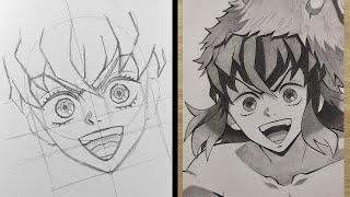 How to Draw Inosuke | drawing tutorial | easy anime drawing