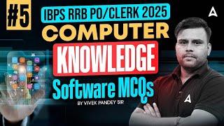 IBPS RRB PO Clerk 2025 | Computer Knowledge Software MCQs #5 | By Vivek Pandey