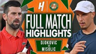 Novak Djokovic vs Filip Misolic  - FULL Match Highlights - Third Round | Roland Garros 2025