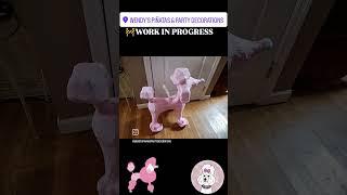 Poodle 3D piñata step by step