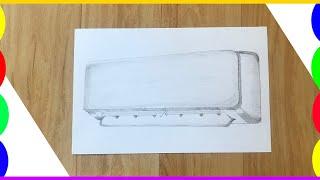 Air Conditioner Drawing | How To Draw Air Conditioner Step By Step