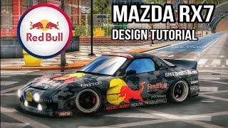 Mazda RX7 Redbull Racing Camo Livery Tutorial | Car Parking Multiplayer