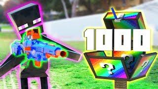 Monster School: Nerf Mystery Challenge! - Minecraft Animation