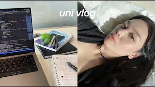 UNI VLOG‍ Compsci student life, coding assignment, CASETiFY unboxing, library study sessions