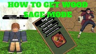 NRPG: BEYOND| HOW TO GET HASHIRAMA'S SAGE MODE (SAGE ART WOOD) [ROBLOX]