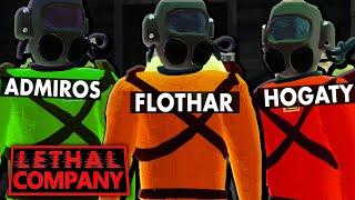 3 DEBILI vs POTWORY i ZŁOM - LETHAL COMPANY Admiros Hogaty Flothar