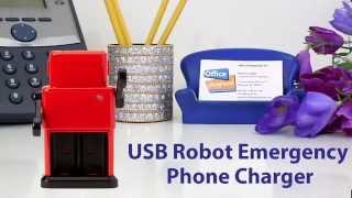 USB Robot Emergency Phone Charger