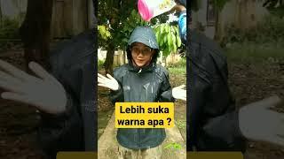 Jaket pria anti air daun talas jabal adventure amanah