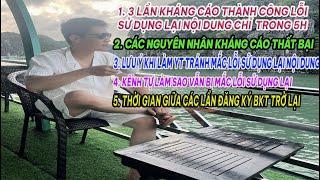 HƯỚNG DẪN KHÁNG LỖI SỬ DỤNG LẠI NỘI DUNG P3 - TẠI SAO CỨ BKT LÀ MẮC LỖI SỬ DỤNG LẠI NỘI DUNG