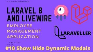 10 Laravel Livewire Tutorial - Employees Management Project - Show Hide Bootstrap Modals Dynamically