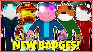 How to get 5 NEW BADGES + MORPHS/SKINS in PIGGY RP CUSTOMS : THE SEQUEL OF THE END! - ROBLOX